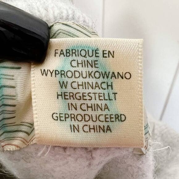 Anthropologie Ruby Moon Gray Alpaca Blend Cowl Neck Sweater Pullover Size Small - Picture 6 of 7